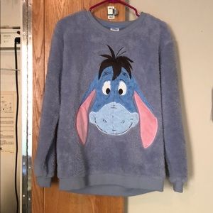 Disney Store Eeyore Fuzzy Sweatshirt